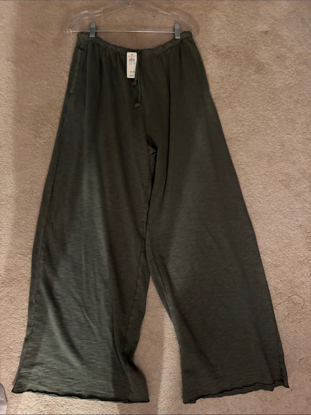 Arteries Woman’s Wide-Leg Pull-On Pants - Olive Green